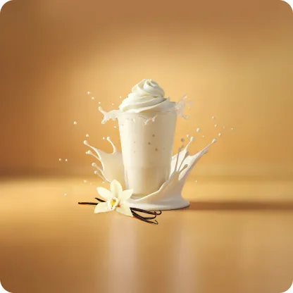 Frappé de baunilha gerado com IA